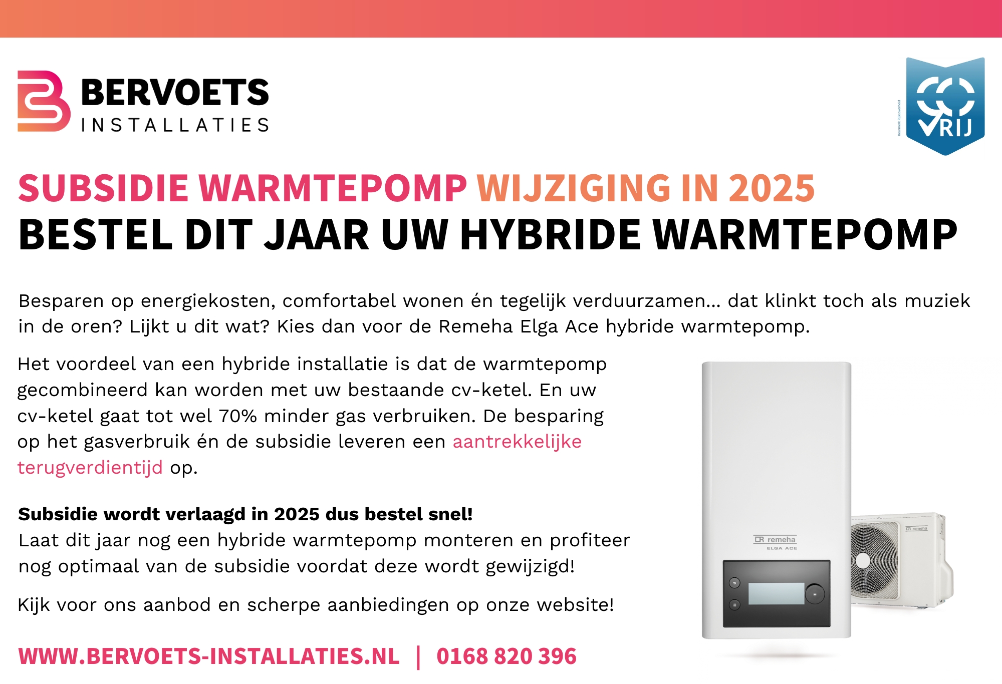 Hybride warmtepomp advertentie okt 2024