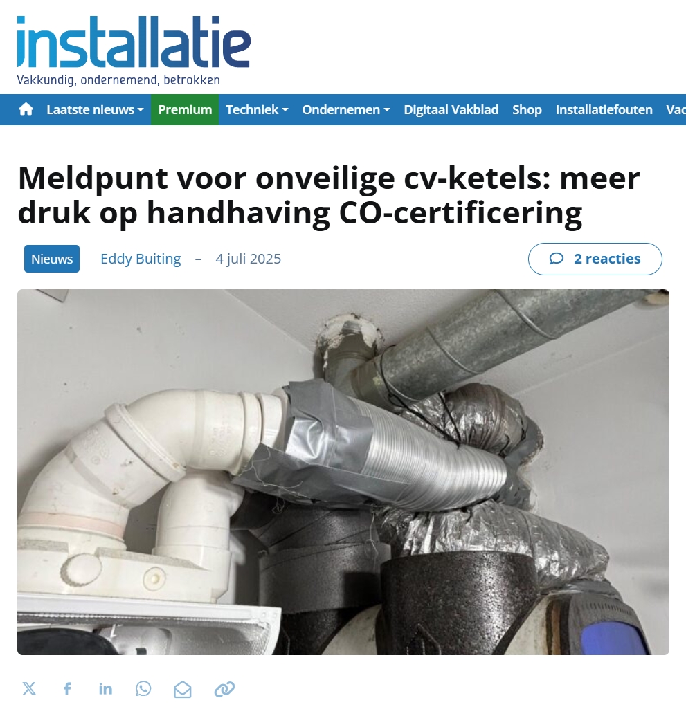 Veiligheid voorop: meer over CO-certificering én het nieuwe meldpunt