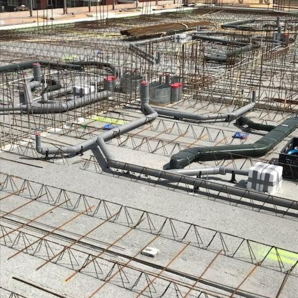Riool, ventilatie en water in beton Naaldwijk
