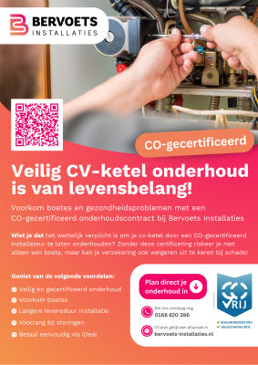 cv ketel onderhoud flyer