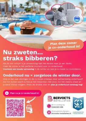 cv ketel onderhoud flyer